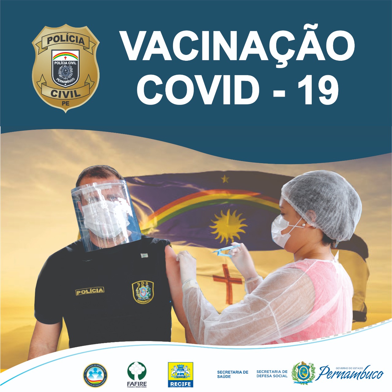 PCPE inicia a primeira fase da vacinação contra a COVID-19